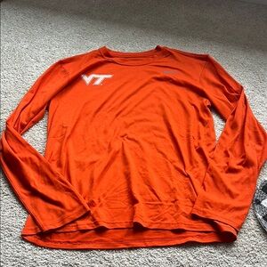 Nike Men's Virginia Tech  Orange Long Sleeve Shirt